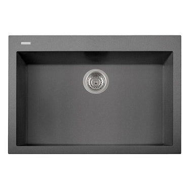 Latoscana Single Basin Drop-In Sink ON7610 Kitchen Sink Latoscana Titanium